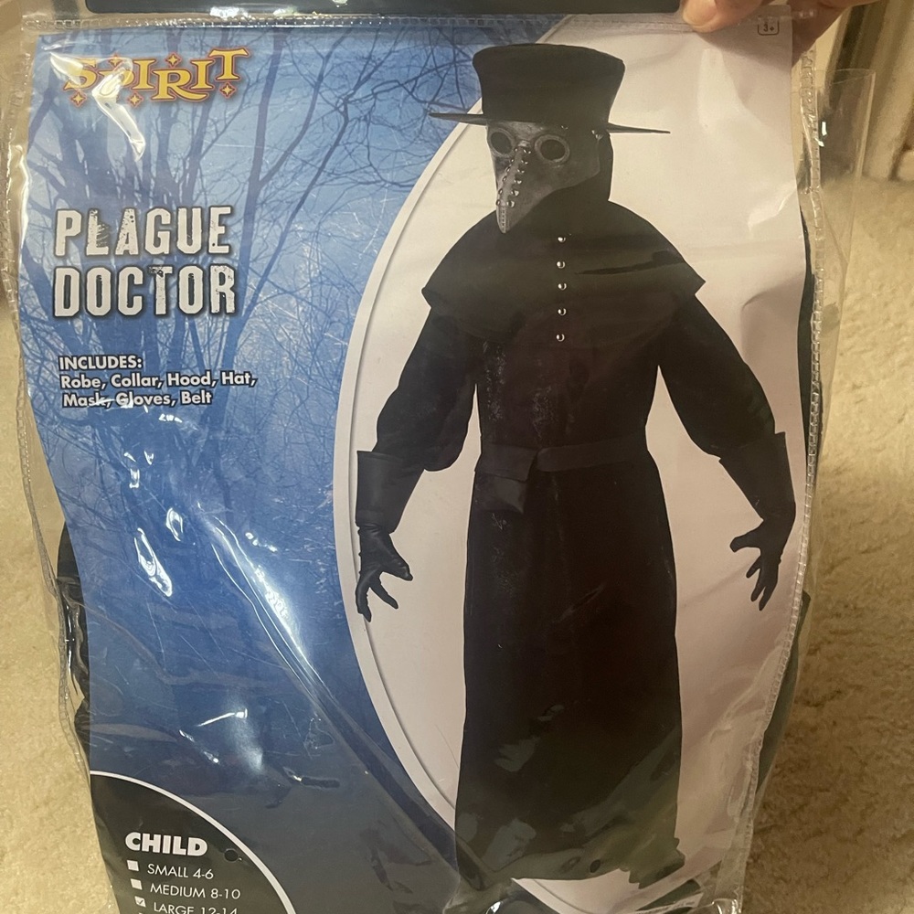 Plague Doctor Halloween Costume Large